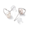 Natural Pearl Stud Earrings for Women EJEW-C083-07B-P-2