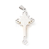 PVD Vacuum Plating 304 Stainless Steel Big Pendants LS-STAS-D052-03GP-2