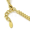 Cubic Zirconia Oval Link Bracelet with 304 Stainless Steel Chains BJEW-Q775-02G-4