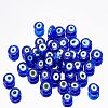  Handmade Evil Eye Lampwork Beads Strands LAMP-NB0001-60B-01-5