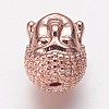 Brass Beads KK-P134-03RG-2