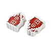 Christmas Theme Schima Wood Beads WOOD-F018-07-2