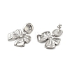 304 Stainless Steel Bowknot Stud Earrings for Women EJEW-U020-02P-2