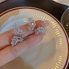 Alloy Rhinestone Stud Earrings FS-WG3091A-03-1