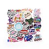 50Pcs Inspirational Theme Paper Cartoon English Word Stickers Set DIY-I109-02-2