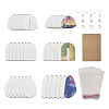 DIY Sublimation Dangle Earring Making Finding Kits DIY-BY0001-36-1