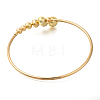 Alloy Round Ball Cuff Choker Necklaces for Women NJEW-L183-001G-2