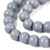 Opaque Solid Color Glass Beads Strands GLAA-T032-P6mm-25-4