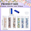 1500Pcs 5 Colors Glass Twist Bugle Beads GLAA-PH0003-73-4
