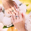 Frog & Mushroom Alloy Open Cuff Ring for Women JR943A-4
