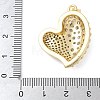 Brass Micro Pave Cubic Zirconia Pendants KK-K298-15H-G-3