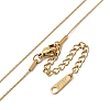 Ion Plating(IP) 304 Stainless Steel Coreana Chain Necklace for Women NJEW-G097-03G-2