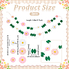 Felt Flower Hanging Banners AJEW-WH0596-696-3