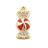 Brass Micro Pave Cubic Zirconia Pendants KK-L228-24G-2