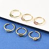 Brass Micro Pave Cubic Zirconia Finger Rings RJEW-C153-01G-1