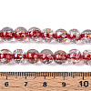 Crackle Transparent Glass Beads Strands GLAA-N030-8mm-01H-4