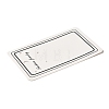 Rectangle Paper One Pair Earring Display Cards with Hanging Hole CDIS-C005-01-3