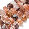 Natural Ferruginous Quartz Beads Strands G-L642-H12-7x14mm-2