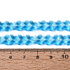 Transparent Glass Beads Strands GLAA-Q118-01A-B04-4