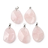 Natural Rose Quartz Pendants GG-K002-05K-1