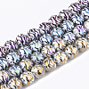 Electroplate Glass Beads Strands EGLA-S177-09A-M-1