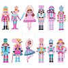 12Pcs Polyester Embroidery Sew on Ornament Accessories PATC-WH0008-258-1