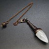 Natural Quartz Crystal Dowsing Pendulum Big Pendants PW-WGFD073-08-1