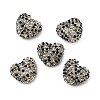 Sparkling Acrylic Heart Beads with Rhinestone Embellishment LS-OACR-NH0001-02A-06-1