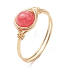 Natural Quartz Finger Rings RJEW-JR00968-01-2