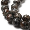 Natural Fluorescent Syenite Rock(Glow under UV Light) Beads Strands G-K340-A05-06-4
