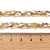 Electroplate Glass Beads Strands EGLA-P066-01A-AB04-4