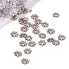 Tibetan Style Alloy Daisy Spacer Beads X-LF1022Y-NF-5