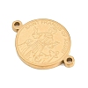 Religion 304 Stainless Steel Connector Charms STAS-I368-03G-02-2