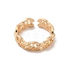 Brass Micro Pave Open Cuff Rings RJEW-R146-12A-G-3