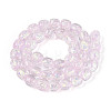Handmade Foil Lampwork Beads Strands FOIL-T008-01G-1
