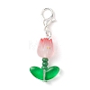 40Pcs Tulip Acrylic Pendant Decorations HJEW-JM04689-01-4