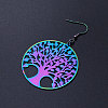 201 Stainless Steel Dangle Earrings STAS-S105-JN418-2