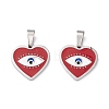 304 Stainless Steel Enamel Pendants STAS-A056-13P-1