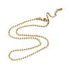 Ion Plating(IP) 304 Stainless Steel Ball Chain Necklace X-NJEW-D045-03G-1