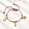 Ocean Series 304 Stainless Steel Charm Bracelets BJEW-K237-25A-G-2