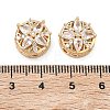 Brass Pave Clear Cubic Zirconia Multi-Strands Links KK-B172-06G-3