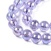 Electroplate Transparent Glass Beads Strands GLAA-T032-T8mm-AB01-4