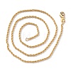 Brass Rope Chain Necklaces NJEW-I247-06G-2