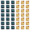 50G 2 Colors 2-Hole Baking Paint Glass Seed Beads SEED-TA0001-70-2