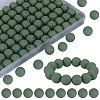 80Pcs Round Silicone Focal Beads SIL-SZ0001-24-36-1