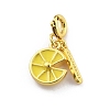 Brass Enamel Fruits Pendant Decoration LS-HJEW-P020-01C-G-1