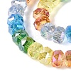 Electroplate Transparent Glass Beads Strands EGLA-N022-15A-B02-3