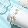 Natural White Jade & Synthetical Turquoise Beaded Bracelets for Women BJEW-JB13916-4