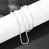 2MM Brass Ball Chain Necklaces for Men Women NJEW-L012-04S-1