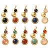 Natural & Synthetic Mixed Gemstone Pendants STAS-C120-12G-1